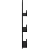 vidaXL Tijdschriftenrek Zwart Eiken 43 x 11 x 102 cm Bewerkt hout