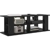 vidaXL TV-stand Zwart Eiken 96 x 35 x 33,5 cm