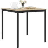 vidaXL Staande Bartafel Bewerkt hout Vierkant