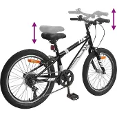 vidaXL Mountainbike 20 Inch 6-Snelheid voor 5-8 jaar oud Zwart