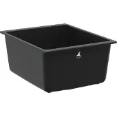 vidaXL Wasbak Zwart 370 x 460 mm 80% Kwarts en 20% Hars