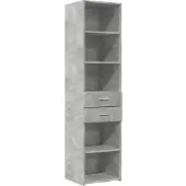 vidaXL Hoge kast 45x42,5x185 cm bewerkt hout betongrijs
