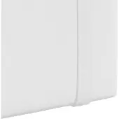 vidaXL Hangend hoofdbord Met LED-verlichting Wit Stof