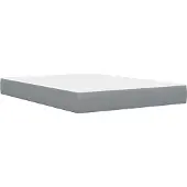 vidaXL Bedframe met matras Lichtgrijs 140 x 200 cm Polyester