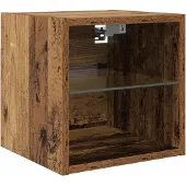 vidaXL TV Wandmeubels 8 st Oudhout Bewerkt hout