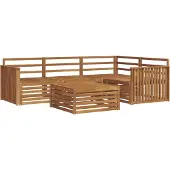 vidaXL Buiten bank set 5 st Naturel Massief Acacia Hout