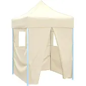 vidaXL Partytent 200 x 200 x 315 cm Crèmekleurig Oxford Stof