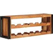 vidaXL Wijnrek Bruin 120 x 45 x 33 cm Massief Acacia Hout