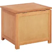 vidaXL Opbergbox met opslag 50 x 45 x 45 cm Massief Eikenhout