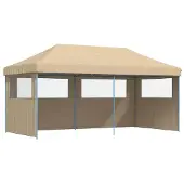vidaXL Partytent Beige 292 x 580 x 315 cm Oxford Stof