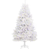 vidaXL Kunstkerstboom met 300 LED Wit 240 cm PVC en Metalen