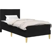 vidaXL Bedframe Zwart 80 x 200 cm Polyester