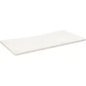 vidaXL Bureaublad 110x55x2,5 cm massief grenenhout wit
