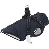 vidaXL Hondenjas Marineblauw L40 Fleece en polyester