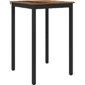 vidaXL Staande Bartafel Bewerkt hout Vierkant