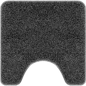 vidaXL Antislip Badmat met Toilet Uitsnede Donkergrijs 50 x 50 cm PP