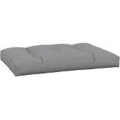 vidaXL Palletkussen 120x80x12 cm stof grijs