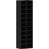 vidaXL Schoenenkast 54x34x183 cm spaanplaat zwart eikenkleurig