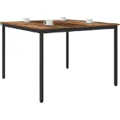 vidaXL Eettafels 110 x 110 x 75 cm Bewerkt hout Oud hout Rechthoekig