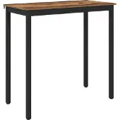 vidaXL Staande Bartafel Bewerkt hout Rechthoekig