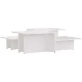vidaXL Salontafels 2 st 111,5x50x33 cm bewerkt hout wit