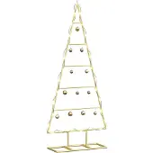 vidaXL Metalen kerstboom met standaard Goud 90 cm Poedercoated staal