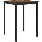 vidaXL Staande Bartafel Bewerkt hout Vierkant