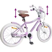 vidaXL Kinderfiets 18 Inch voor 5-7 jaar oud Paars