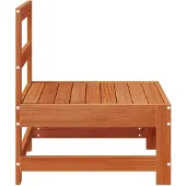 vidaXL Tuinstoel Midden Massief grenenhout Waskleur Bruin