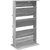 vidaXL Tijdschriftenrek Grijs Sonoma 70 x 41 x 126 cm Bewerkt hout
