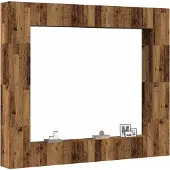 vidaXL 8-delig Tv-meubelset wandmontage bewerkt hout oud houtkleurig