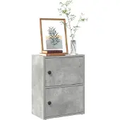 vidaXL Boekenkast 40x24x52 cm bewerkt hout betongrijs
