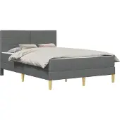 vidaXL Bedframe 120 x 200 cm Donkergrijs