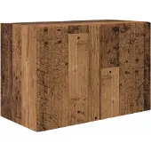 vidaXL Tv Wandkast Set 4 st Oudhout Bewerkt hout