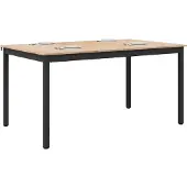 vidaXL Eettafel Naturel 140 x 80 x 75 cm Massief grenenhout