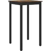 vidaXL Staande Bartafel Bewerkt hout Vierkant