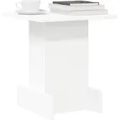 vidaXL Bijzettafel Wit 35,5 x 35 x 40 cm Bewerkt hout