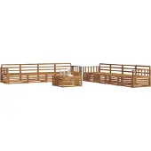vidaXL Buiten bank set 9 st Naturel Massief Acacia Hout