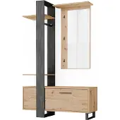 Vicco Porto Garderobe – 120 x 192 cm Bruin