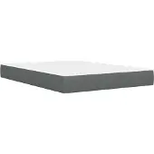 vidaXL Bedframe met matras met hoofdeinde Polyester