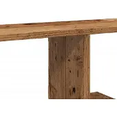 vidaXL Tv-wandschap 125x18x23 cm bewerkt hout oud houtkleurig