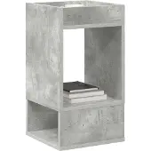 vidaXL Bijzettafel Beton Grijs 30 x 30 x 56 cm Bewerkt hout