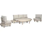 Lifestyle Garden Furniture Lifestyle Organio/Mira stoel-bank loungeset 4-delig