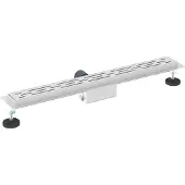 vidaXL Doucheafvoer met Lijnontwerp Zilver 80 cm Roestvrij staal 304