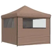 vidaXL Partytent 292 x 292 x 315 cm Bruin Oxford Stof
