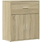 vidaXL Dressoir 60x31x70 cm bewerkt hout sonoma eikenkleurig
