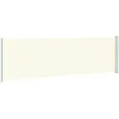 vidaXL Tuinscherm uittrekbaar 180x600 cm crème