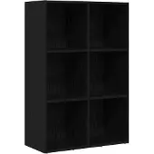 vidaXL Boekenkast Zwart Eiken 66x30x98 cm Engineered Wood