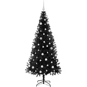 vidaXL Kerstboom Zwart 180 cm PVC