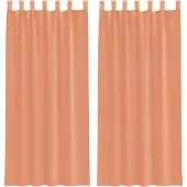 vidaXL Voile gordijnen met roedezakken 2 st terracotta